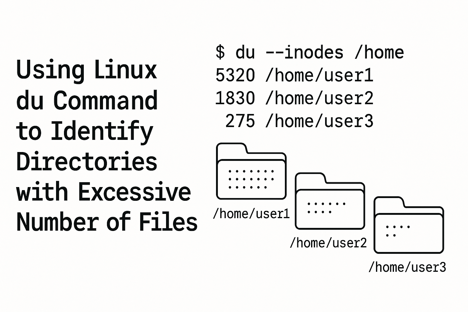 linux 中使用 du 排查文件数量过大的目录